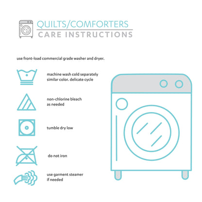 Lush Decor Glitter Ombre Metallic Print Quilt Set