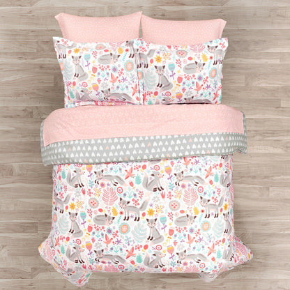 Lush Decor Pixie Fox avec ensemble de draps Kids Back To Campus Couette