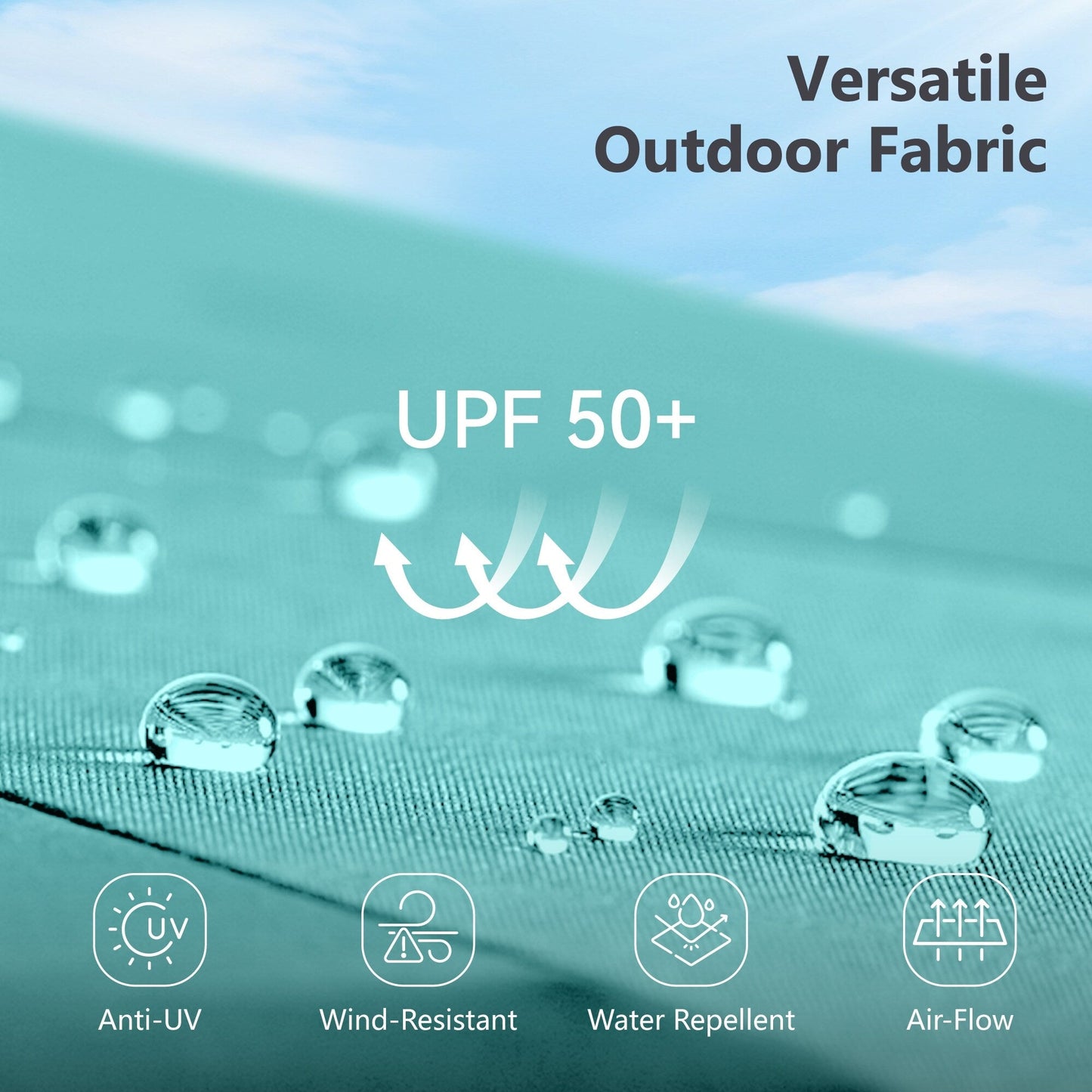 MAISON ARTS 13ft Double -Sided Patio Umbrella Extra Large with Crank