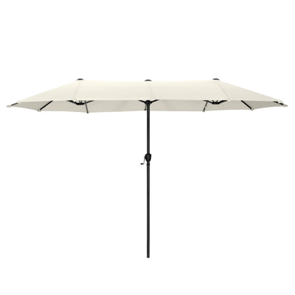MAISON ARTS 13ft Double -Sided Patio Umbrella Extra Large with Crank