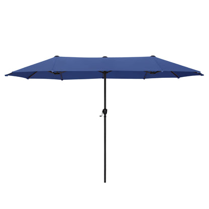 MAISON ARTS 13ft Double -Sided Patio Umbrella Extra Large with Crank