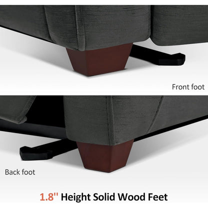 Fauteuil inclinable électrique MCombo Zero Wall-Hugger avec appui-tête réglable, idéal pour les petits espaces et les camping-cars, tissu ST257