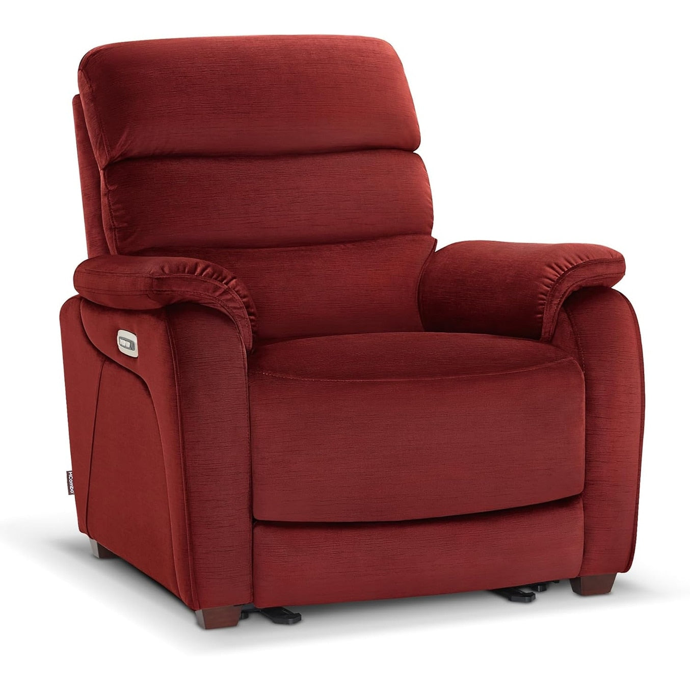 Fauteuil inclinable électrique MCombo Zero Wall-Hugger avec appui-tête réglable, idéal pour les petits espaces et les camping-cars, tissu ST257