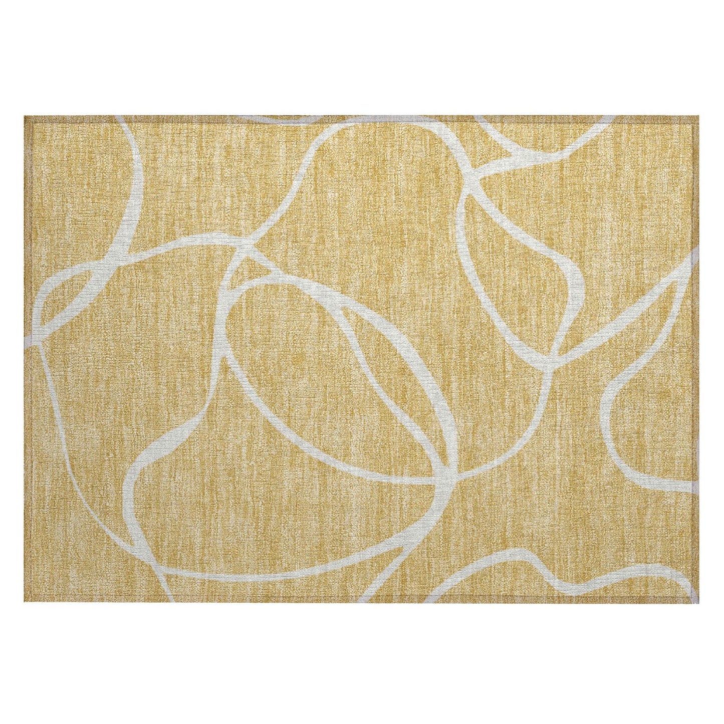 Machine Washable Indoor/ Outdoor Abstract Modern Chantille Rug