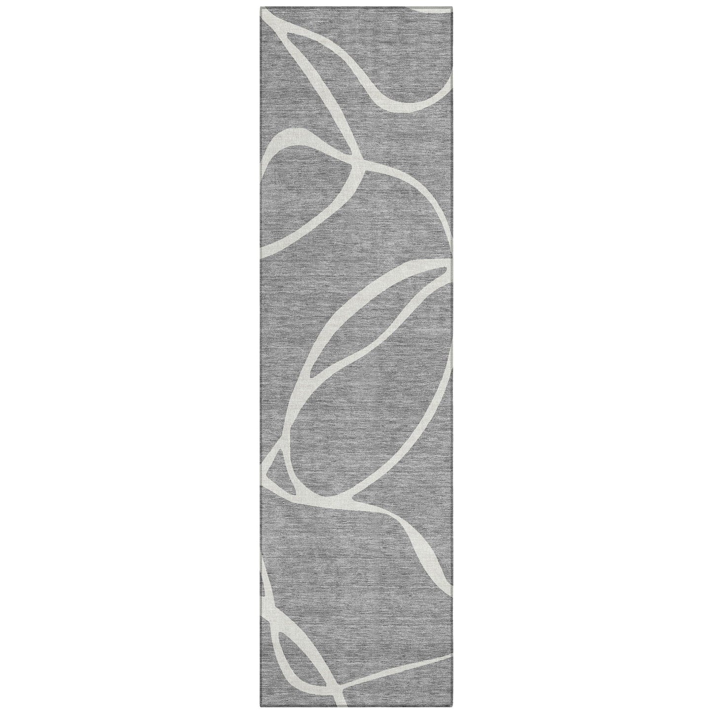 Machine Washable Indoor/ Outdoor Abstract Modern Chantille Rug