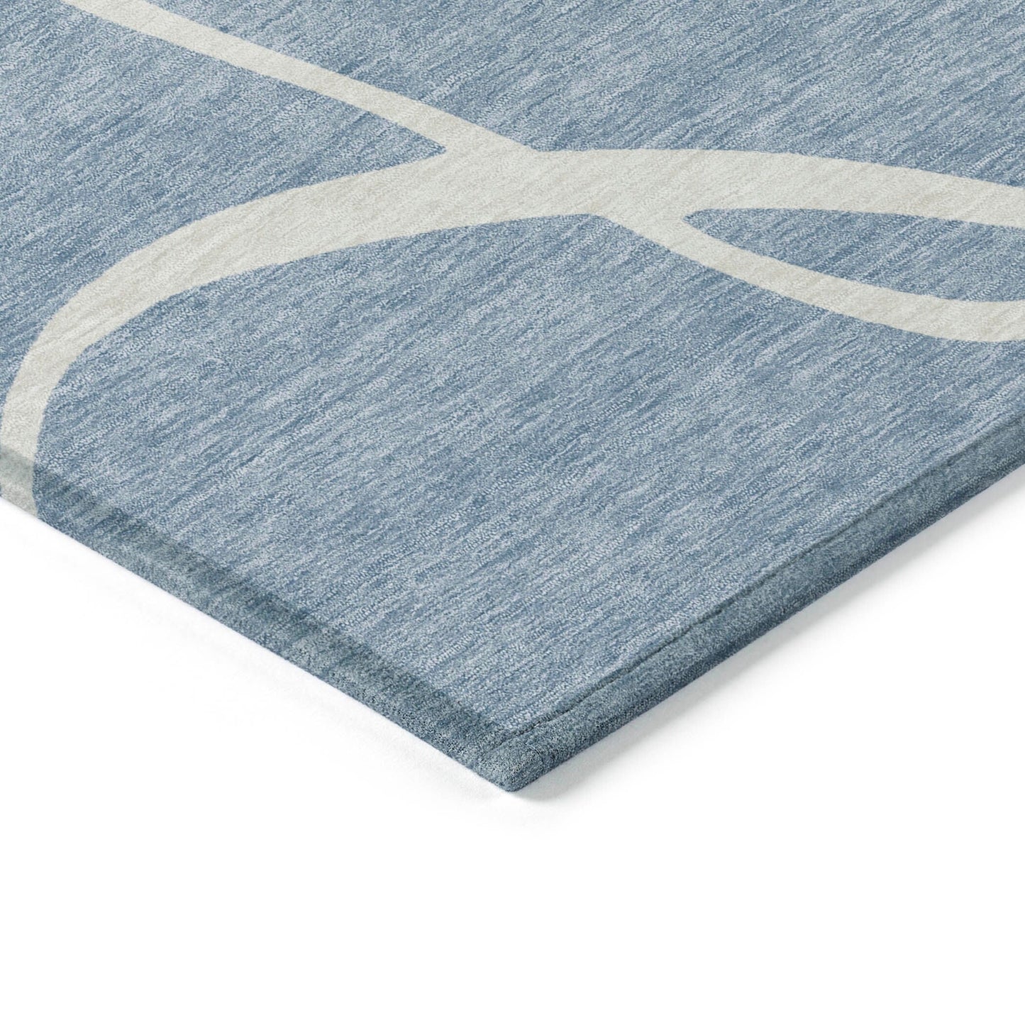 Machine Washable Indoor/ Outdoor Abstract Modern Chantille Rug