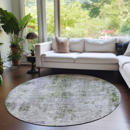 Machine Washable Indoor/ Outdoor Chantille Abstract Modern Rug