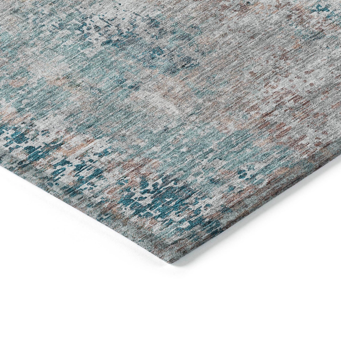 Machine Washable Indoor/ Outdoor Chantille Abstract Modern Rug