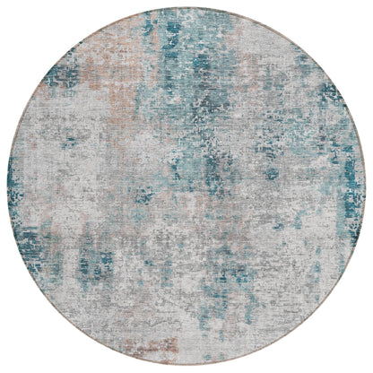 Machine Washable Indoor/ Outdoor Chantille Abstract Modern Rug