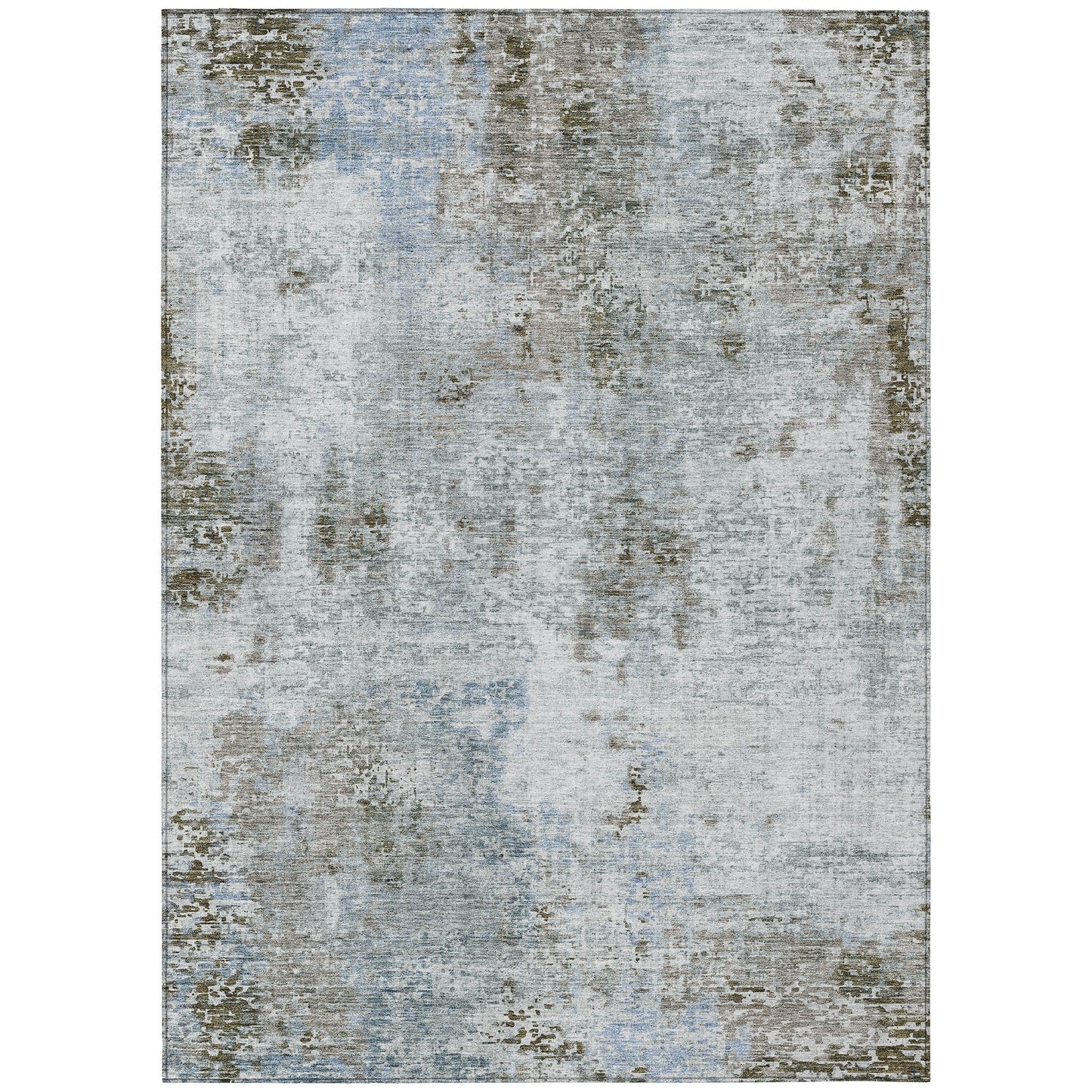 Machine Washable Indoor/ Outdoor Chantille Abstract Modern Rug
