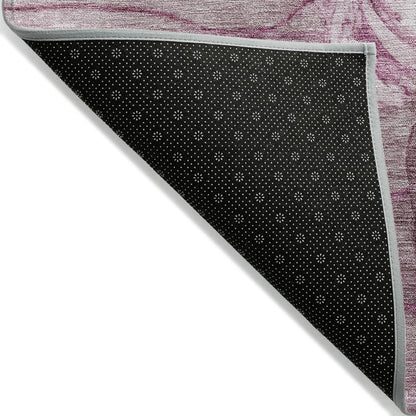 Machine Washable Indoor/ Outdoor Chantille Modern Floral Rug