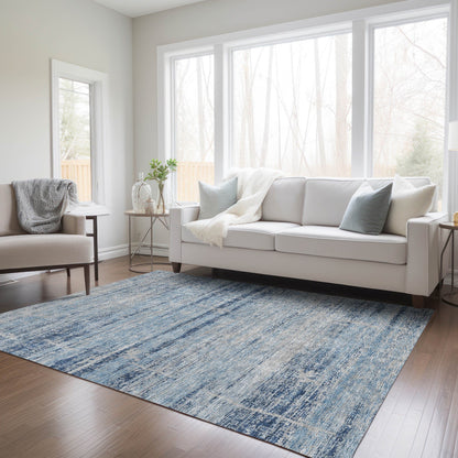 Machine Washable Indoor/ Outdoor Chantille Ombre Solid Rug