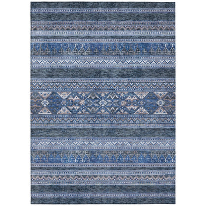Machine Washable Indoor/ Outdoor Chantille Tribal Boho Rug