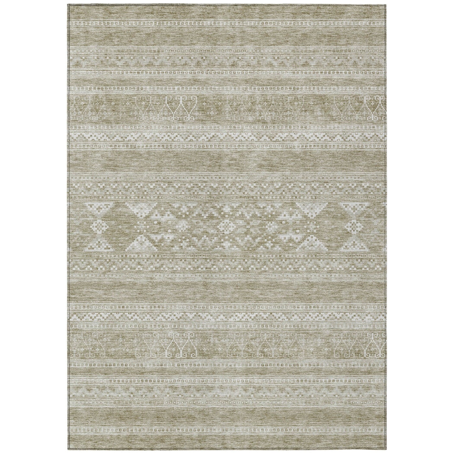 Machine Washable Indoor/ Outdoor Chantille Tribal Boho Rug