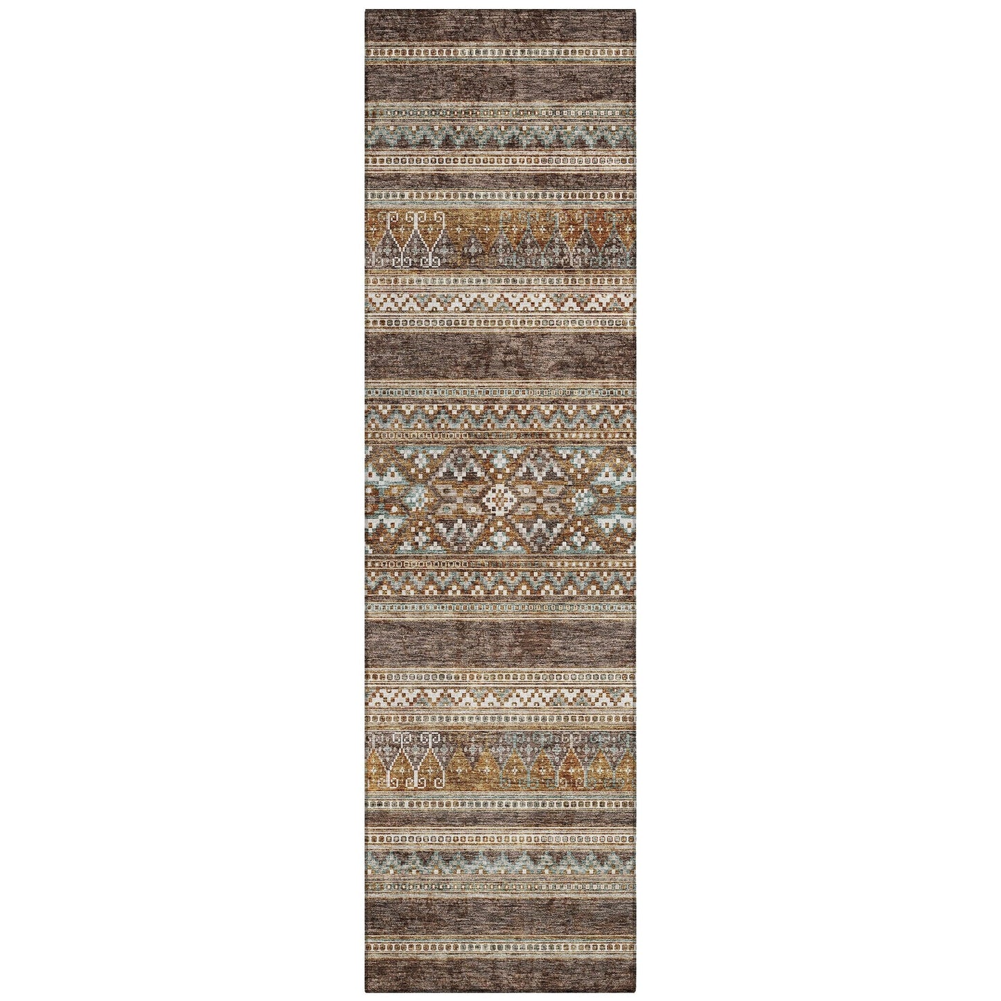 Machine Washable Indoor/ Outdoor Chantille Tribal Boho Rug