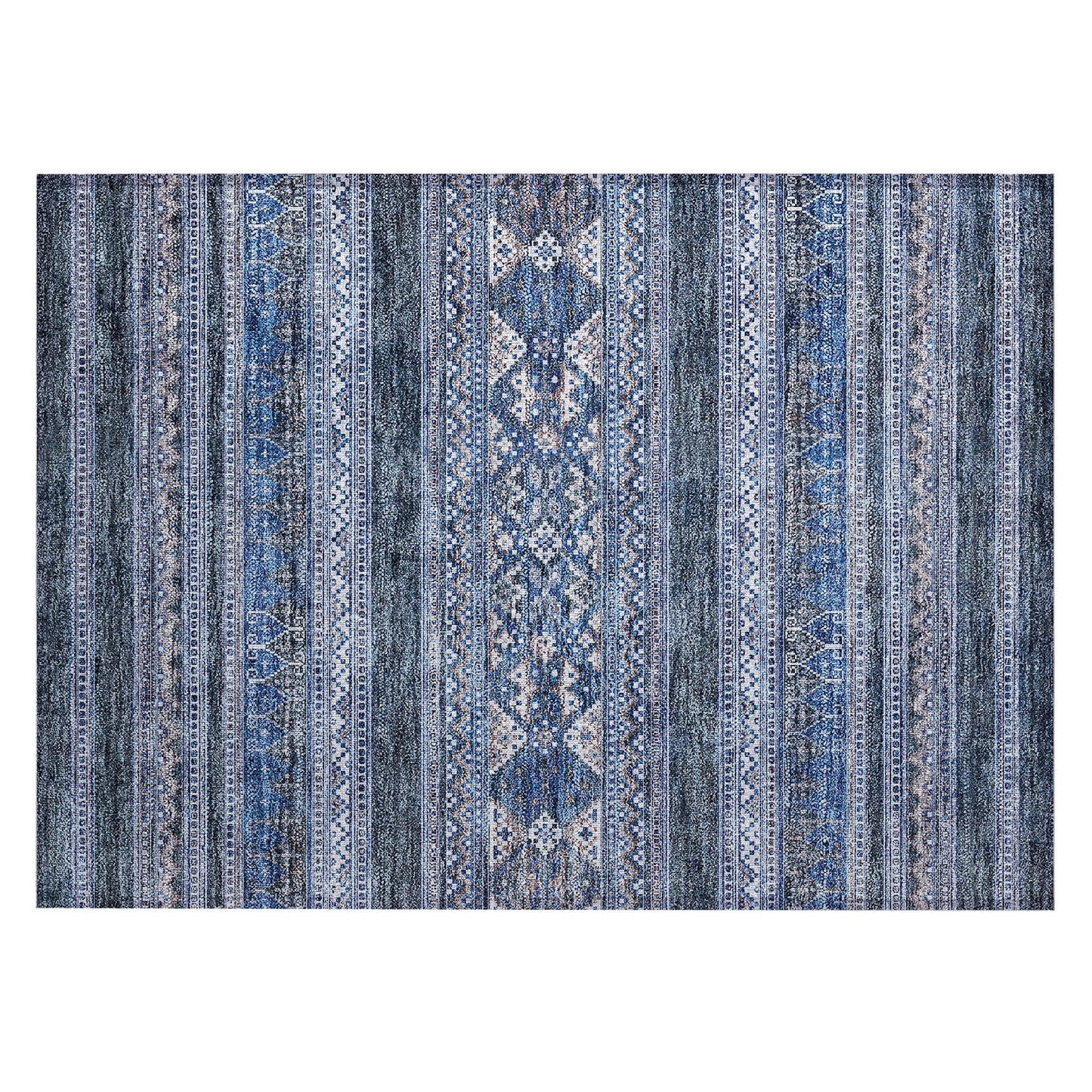 Machine Washable Indoor/ Outdoor Chantille Tribal Boho Rug