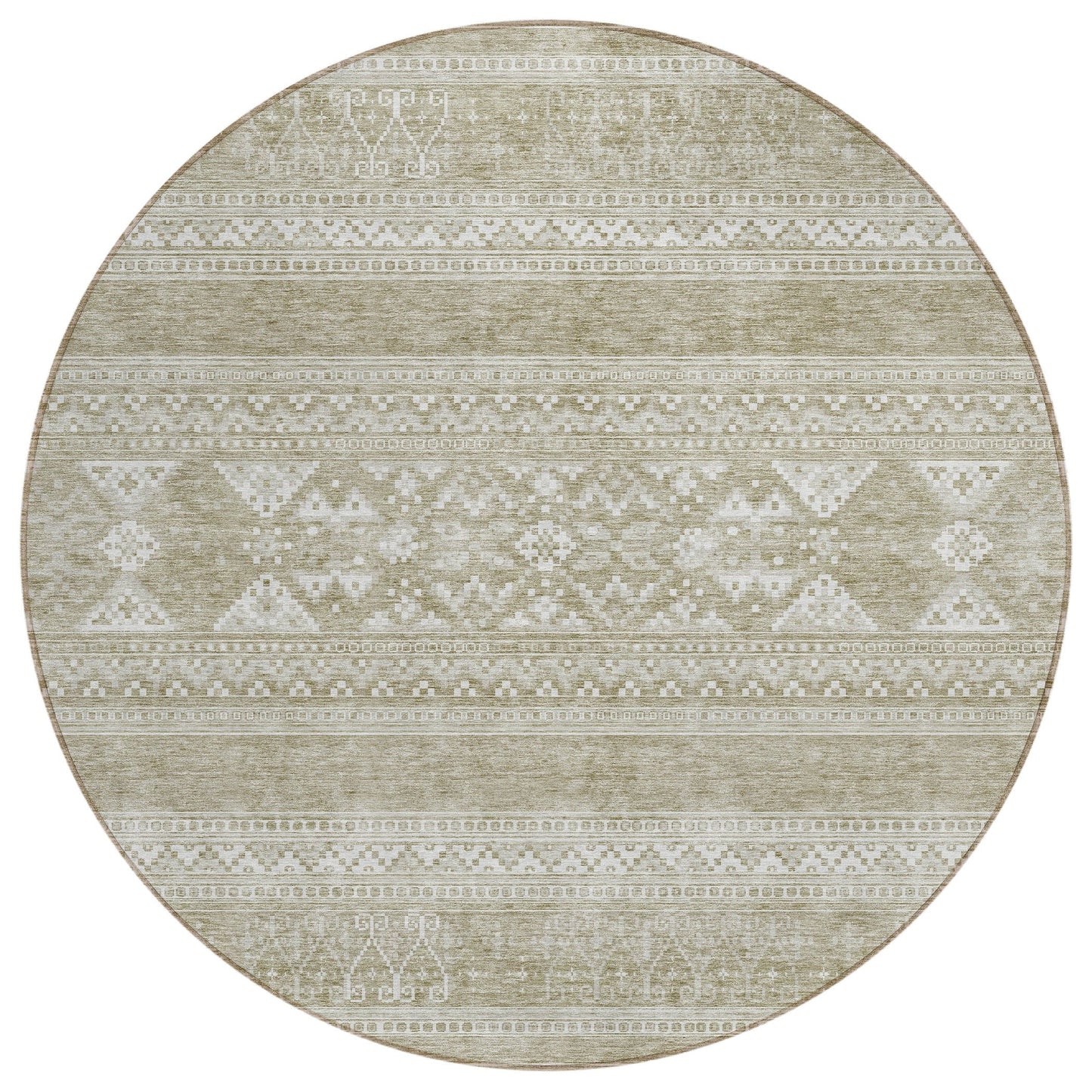 Machine Washable Indoor/ Outdoor Chantille Tribal Boho Rug