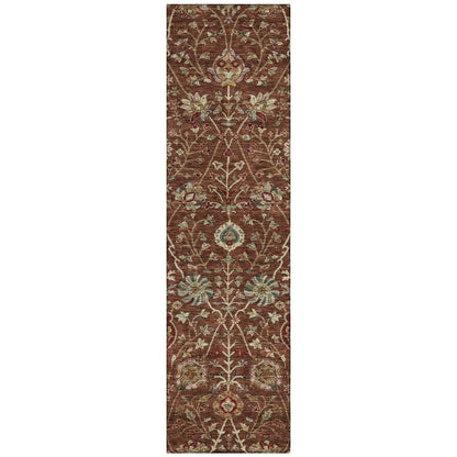 Machine Washable Indoor/ Outdoor Traditional Kashan Chantille Rug