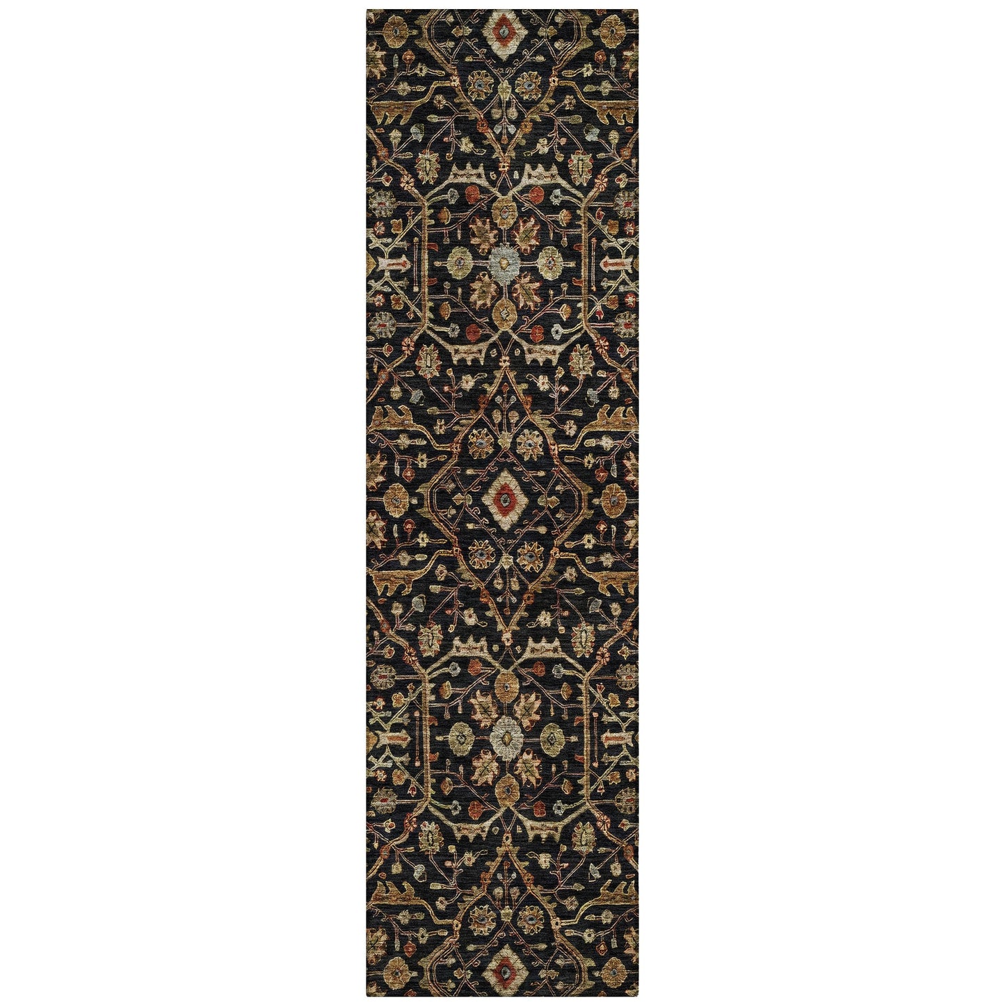 Machine Washable Indoor/ Outdoor Traditional Persian Chantille Rug