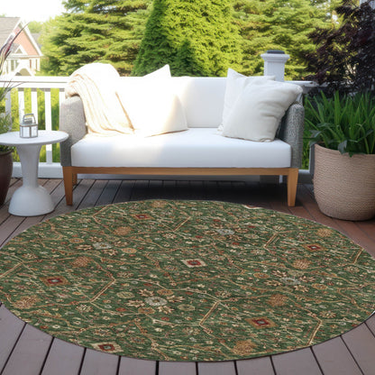 Machine Washable Indoor/ Outdoor Traditional Persian Chantille Rug