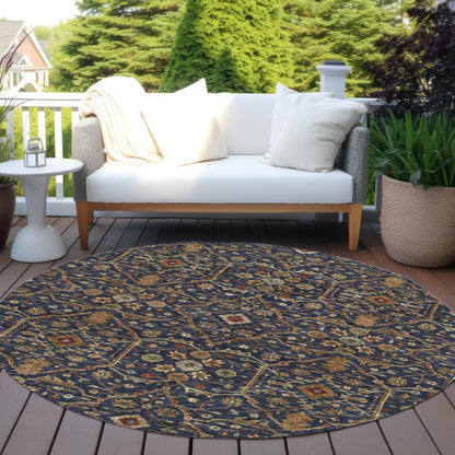 Machine Washable Indoor/ Outdoor Traditional Persian Chantille Rug