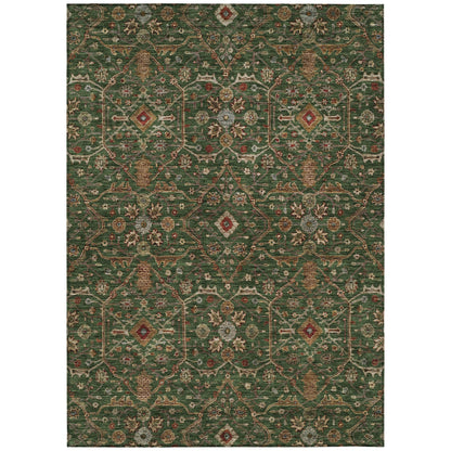 Machine Washable Indoor/ Outdoor Traditional Persian Chantille Rug