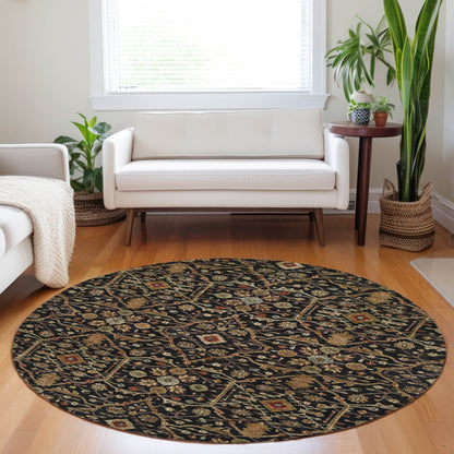 Machine Washable Indoor/ Outdoor Traditional Persian Chantille Rug
