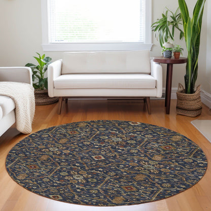 Machine Washable Indoor/ Outdoor Traditional Persian Chantille Rug
