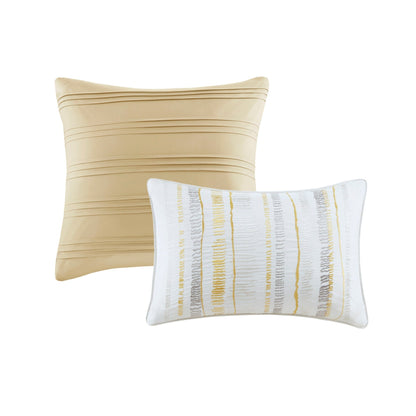 Madison Park Anchorage 8 Piece Printed Seersucker Comforter and Quilt Set Collection