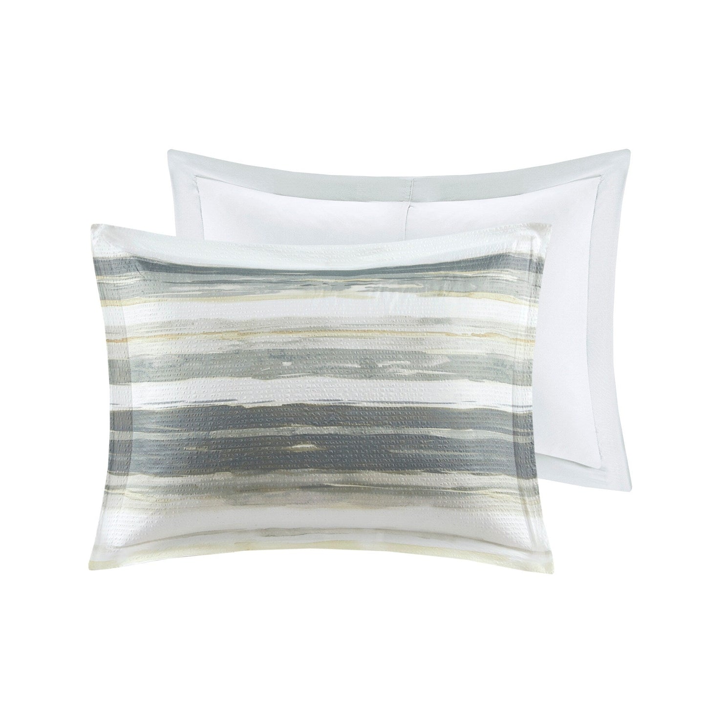 Madison Park Anchorage 8 Piece Printed Seersucker Comforter and Quilt Set Collection