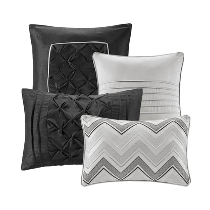 Madison Park Essentials Loretta Ensemble de 24 pièces avec rideaux et draps