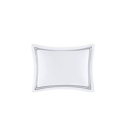 Parure de lit Madison Park Signature 500 fils au pouce carré, 100 % satin de coton brodé, collection de luxe