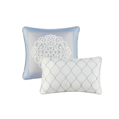 Madison Park Vera 8 Piece Embroidered Microfiber Comforter Set