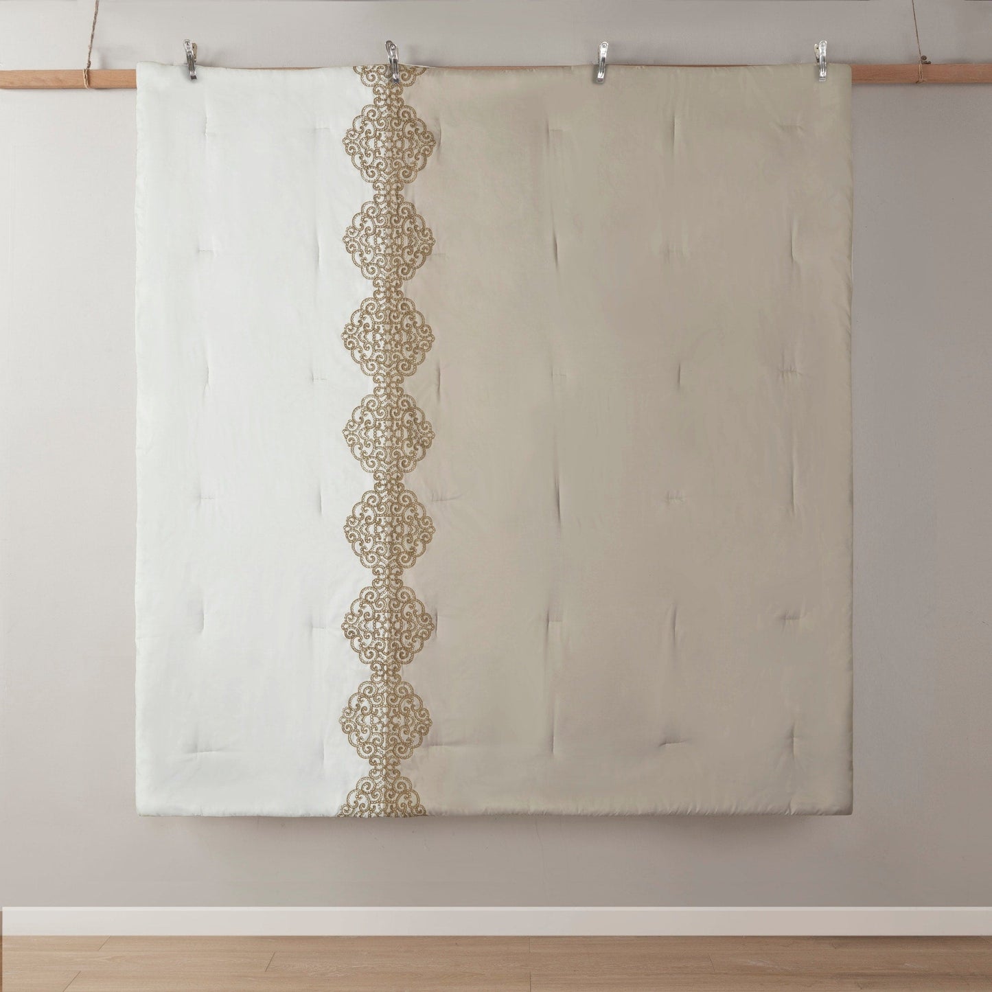 Madison Park Vera 8 Piece Embroidered Microfiber Comforter Set