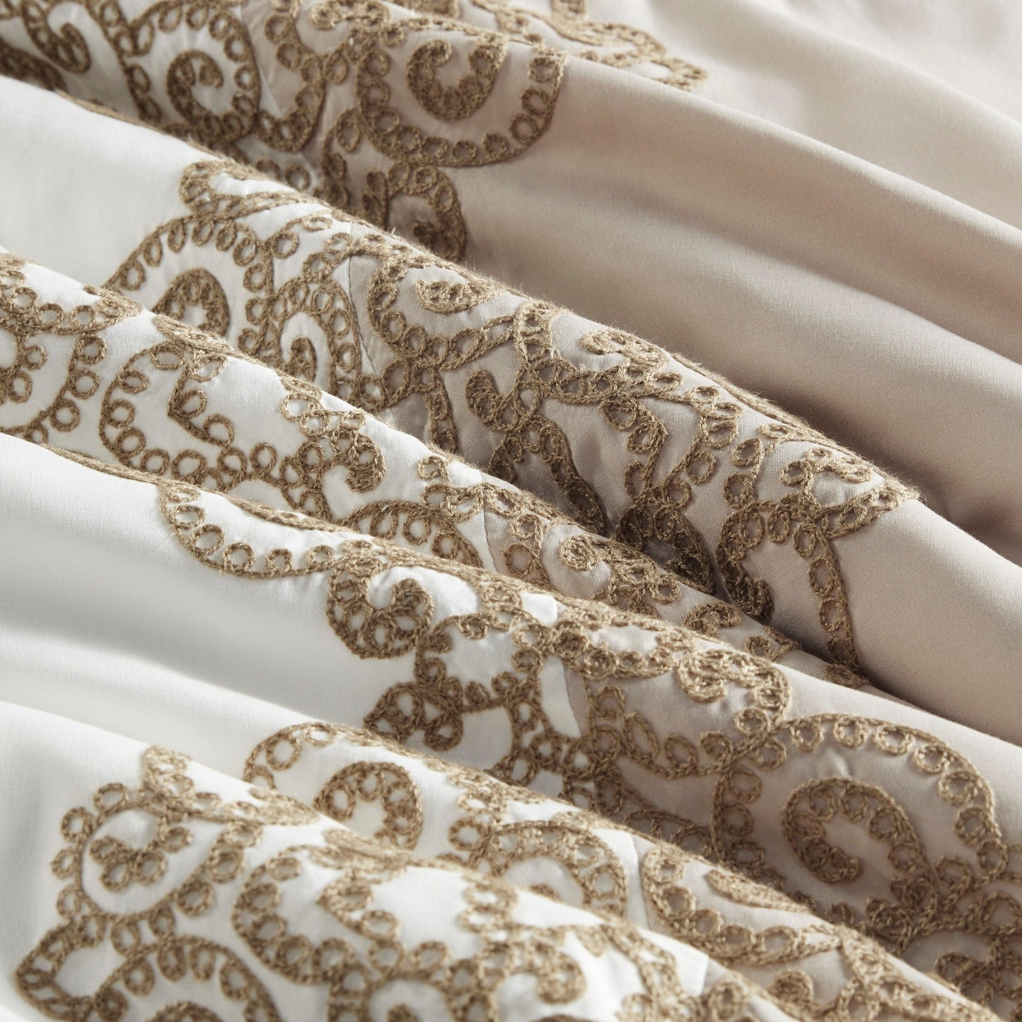 Madison Park Vera 8 Piece Embroidered Microfiber Comforter Set