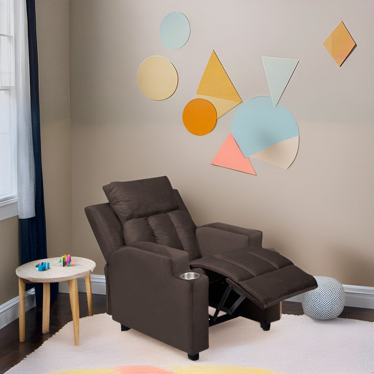 Sièges magiques pour princesses super-héros, fauteuil inclinable super luxueux pour enfants avec repose-pieds, appui-tête et 2 porte-gobelets