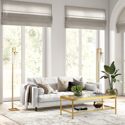 Malva 67.75 Tall Floor Lamp with Glass Shade - 11 Wide