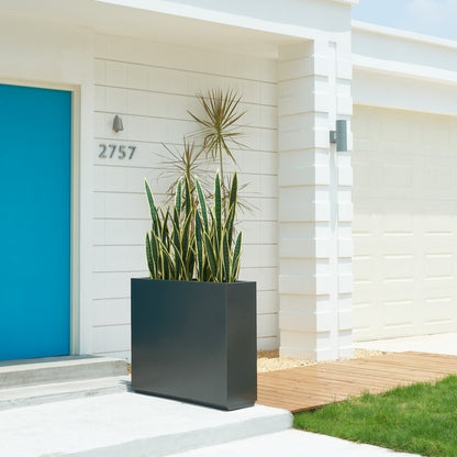 Jardinière métallique robuste pour plantes d'extérieur, 96 x 25 x 76 cm (L x l x H) - 96 x 76 x 25 cm (l x l x H)