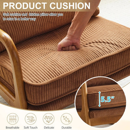 Chaise d'appoint rembourrée de style moderne du milieu du siècle