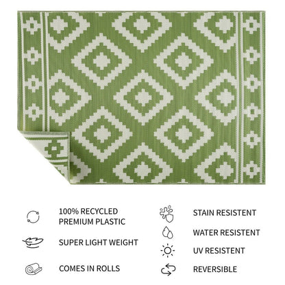 Milan Design 100% Eco-friendly Lightweight Plastic Outdoor Mat/Rug