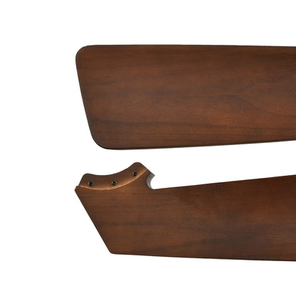 Moasis 52 Modern Remote Control Ceiling Fan with Lights and 5 Solid Wood Blades