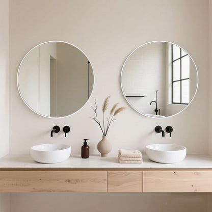 Modern Bathroom Wall Mounted Round Vanity Mirror