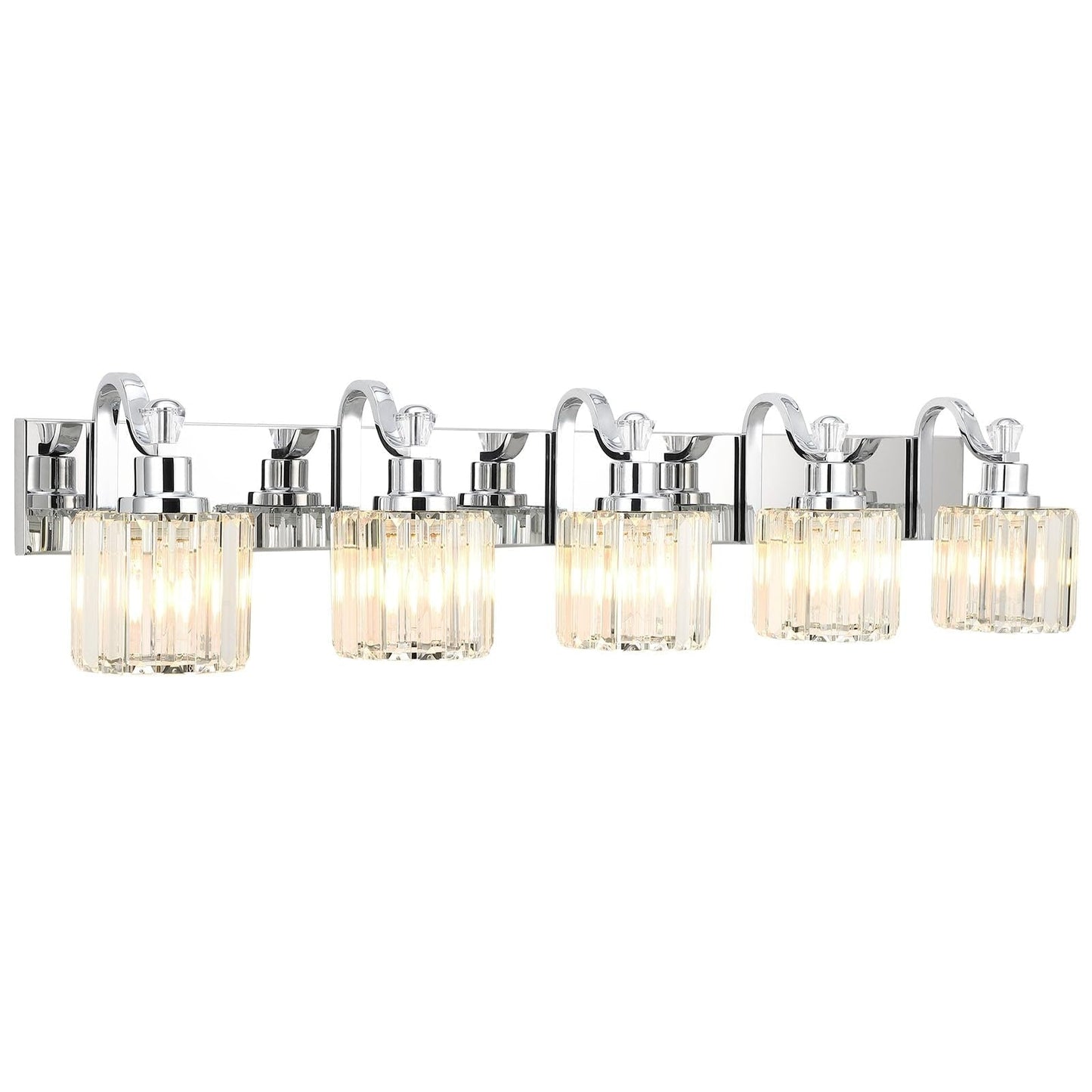 Modern Crystal Bathroom Vanity Lights Dimmable Wall Sconces