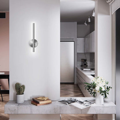 Modern Industrial Minimalist Metal LED Integrated Linear Strip Wall Light Sconce
