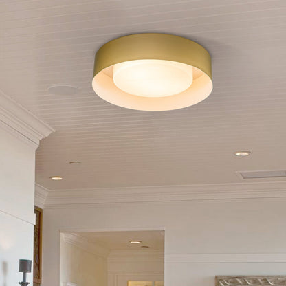 Modern Minimalist 2/3/5-Lights Metal Shaded Drum Flush Mount Ceiling Light