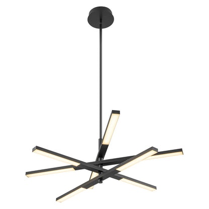 Modern Tiered Linear Sputnik Chandelier Warm Light 3000K Integrated LED Chandelier