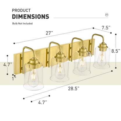3/4/5/6-Light Modern Vanity Lights Over Mirror for Bathroom