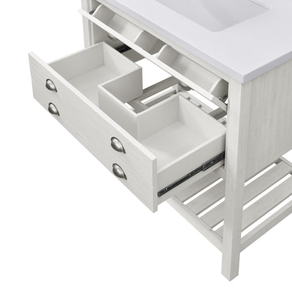 Meuble-lavabo simple de style ferme Monterey 37 avec dessus