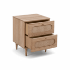 Table de chevet Frost en rotin naturel
