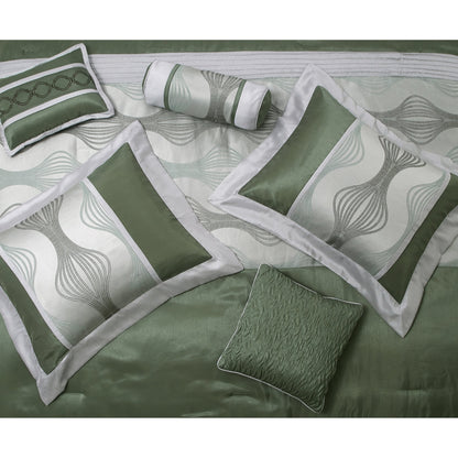 Nanshing Daniella 7-Piece Modern Geometric Comforter Set
